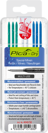 Pica Dry Replacement Leads – Waterproof Green/White/Blue – 8 Leads