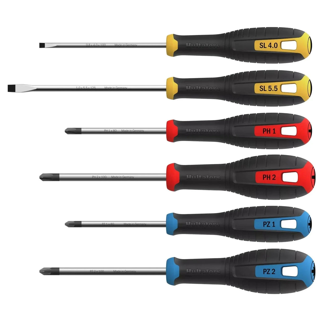 Hultafors PH, PZ & SL Screwdriver Set, 6 Piece by Hultafors