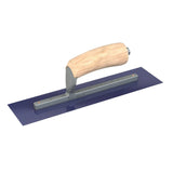 Bon Tool Blue Steel Square End Finish Trowel - Camel Back Wood Handle by Bon Tool
