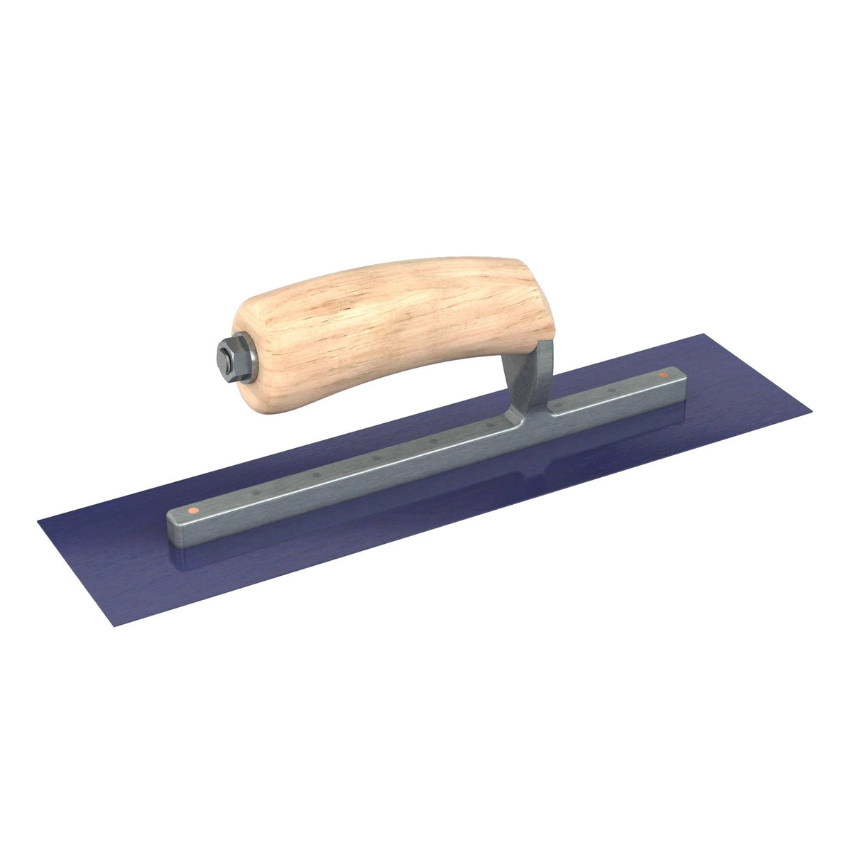 Bon Tool Blue Steel Square End Finish Trowel - Camel Back Wood Handle by Bon Tool