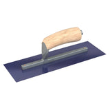 Bon Tool Blue Steel Square End Finish Trowel - Camel Back Wood Handle by Bon Tool