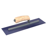 Bon Tool Blue Steel Square End Finish Trowel - Camel Back Wood Handle by Bon Tool