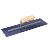 Bon Tool Blue Steel Square End Finish Trowel - Camel Back Wood Handle by Bon Tool