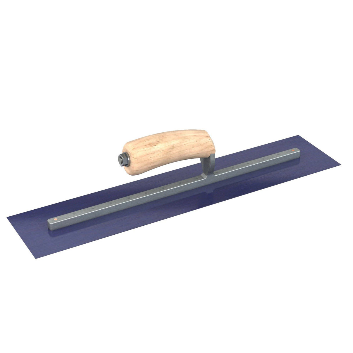 Bon Tool Blue Steel Square End Finish Trowel - Camel Back Wood Handle by Bon Tool