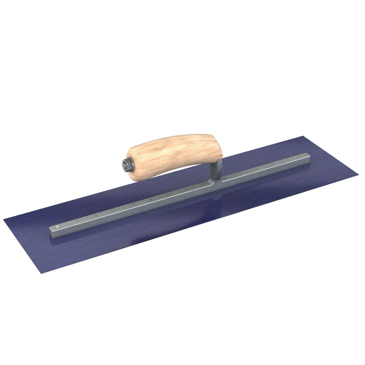 Bon Tool Blue Steel Square End Finish Trowel - Camel Back Wood Handle by Bon Tool