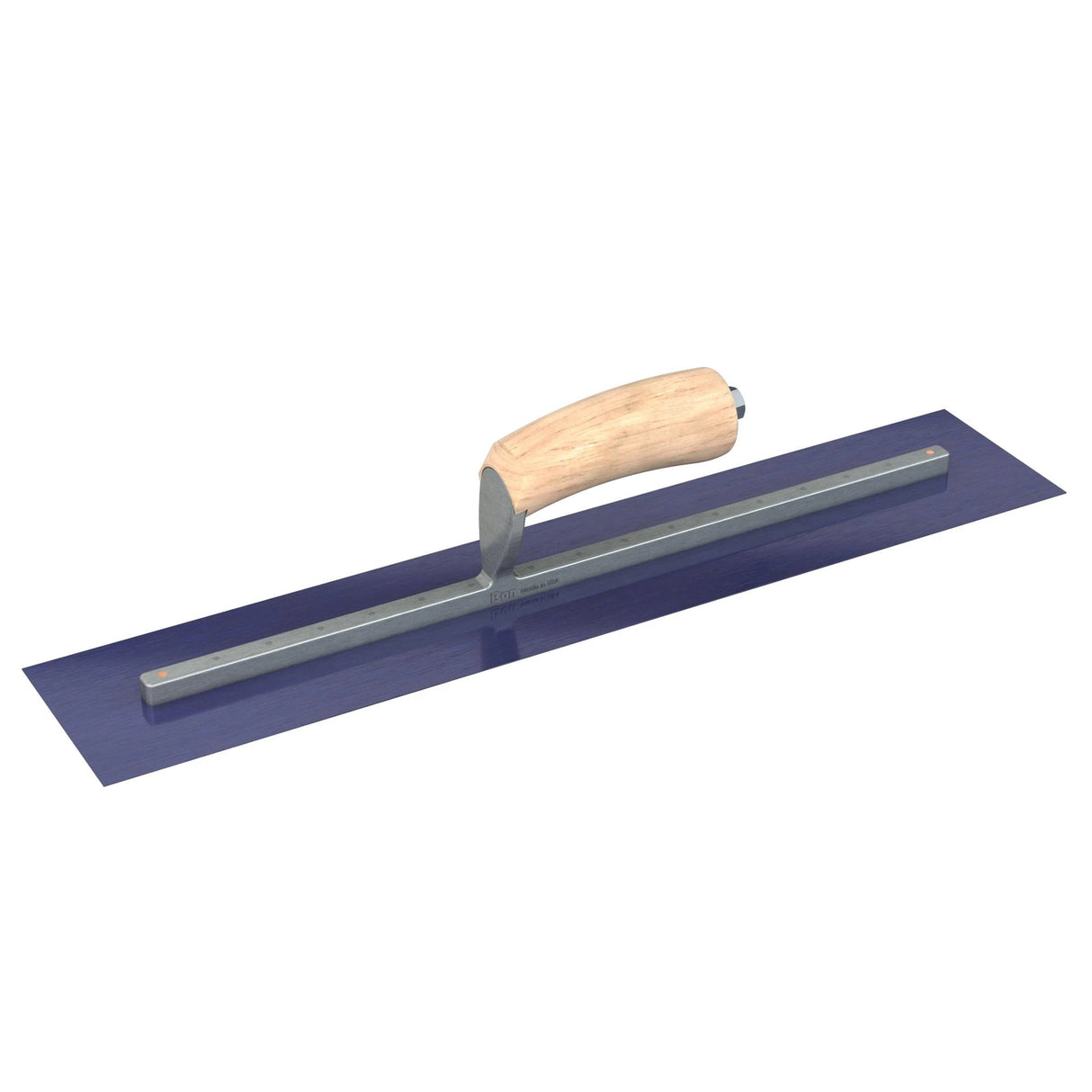 Bon Tool Blue Steel Square End Finish Trowel - Camel Back Wood Handle by Bon Tool