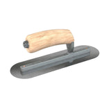 Bon Tool Carbon Steel Round End Finish Trowel - Camel Back Wood Handle by Bon Tool