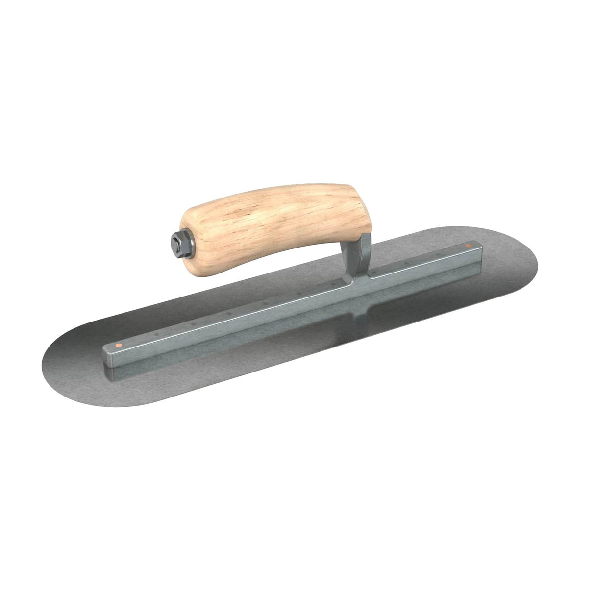 Bon Tool Carbon Steel Round End Finish Trowel - Camel Back Wood Handle by Bon Tool