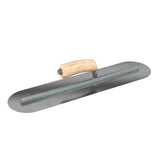 Bon Tool Carbon Steel Round End Finish Trowel - Camel Back Wood Handle by Bon Tool