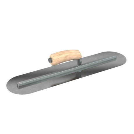 Bon Tool Carbon Steel Round End Finish Trowel - Camel Back Wood Handle by Bon Tool
