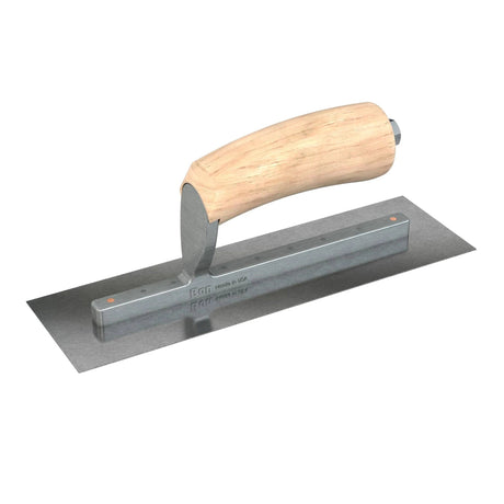 Bon Tool Carbon Steel Square End Finish Trowel - Camel Back Wood Handle by Bon Tool
