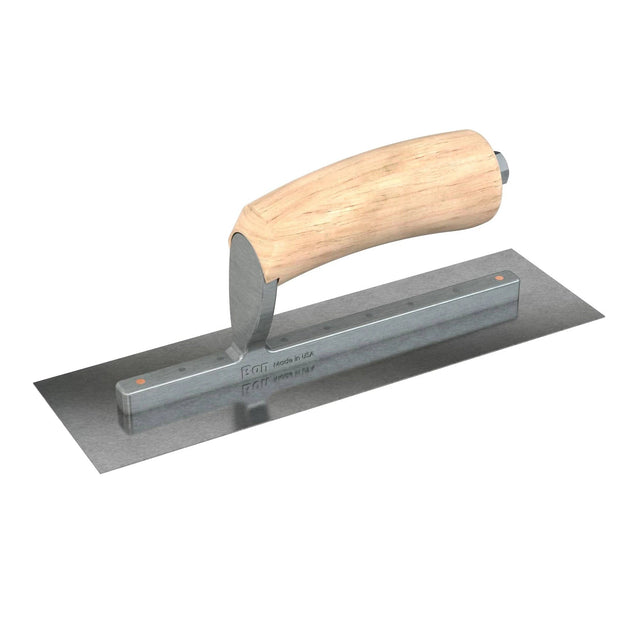 Bon Tool Carbon Steel Square End Finish Trowel - Camel Back Wood Handle by Bon Tool