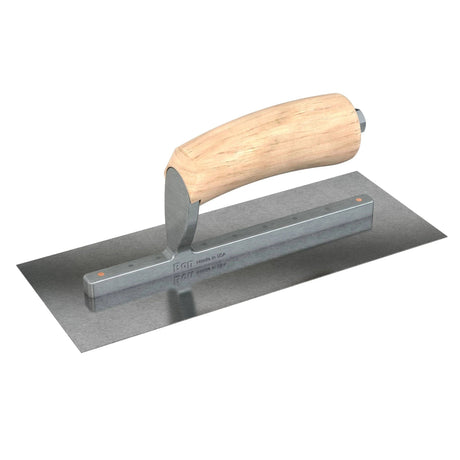 Bon Tool Carbon Steel Square End Finish Trowel - Camel Back Wood Handle by Bon Tool