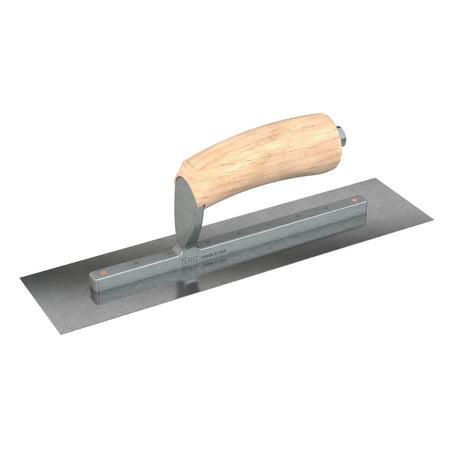 Bon Tool Carbon Steel Square End Finish Trowel - Camel Back Wood Handle by Bon Tool