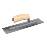 Bon Tool Carbon Steel Square End Finish Trowel - Camel Back Wood Handle by Bon Tool