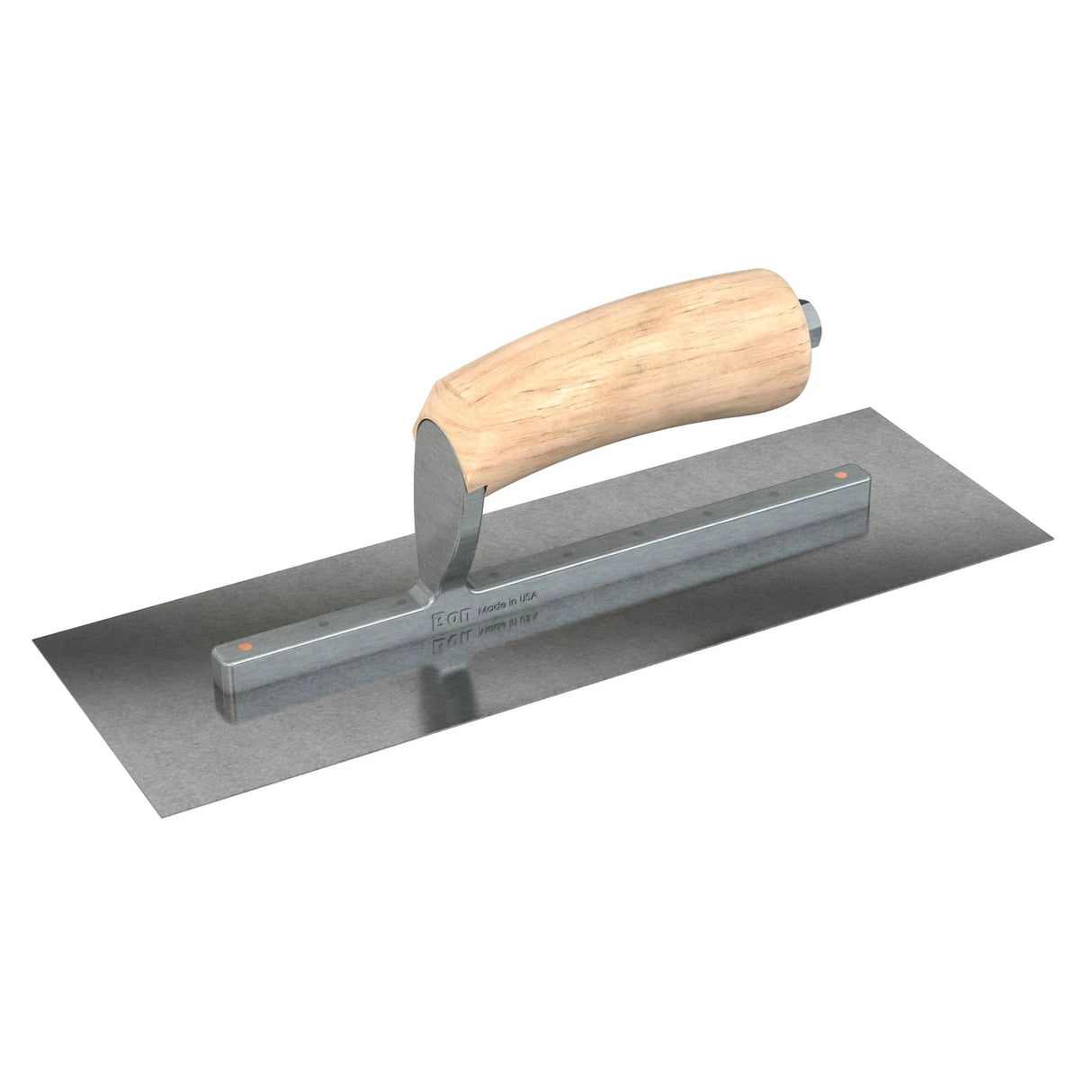 Bon Tool Carbon Steel Square End Finish Trowel - Camel Back Wood Handle by Bon Tool