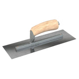 Bon Tool Carbon Steel Square End Finish Trowel - Camel Back Wood Handle by Bon Tool