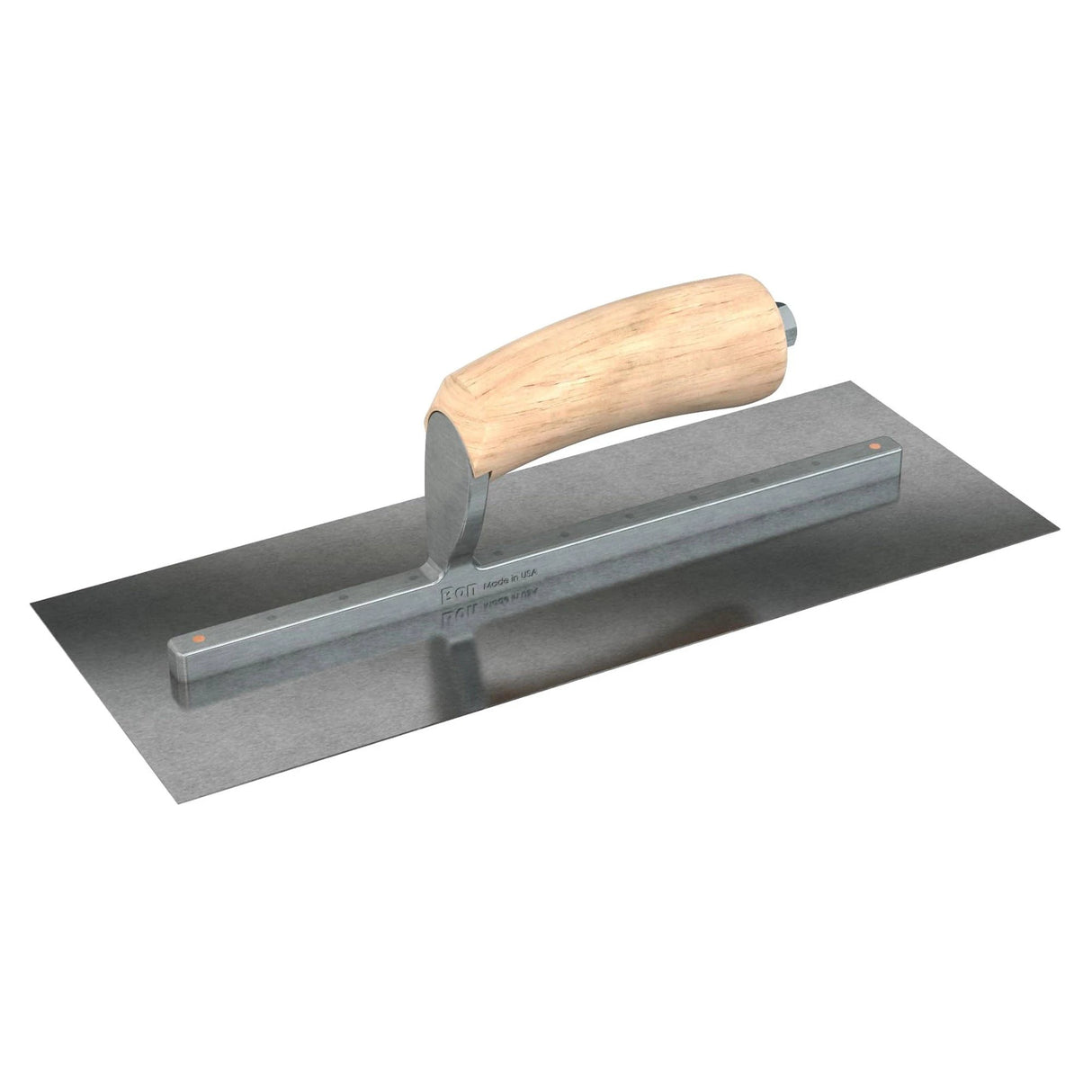 Bon Tool Carbon Steel Square End Finish Trowel - Camel Back Wood Handle by Bon Tool