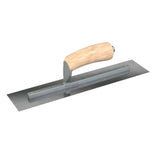 Bon Tool Carbon Steel Square End Finish Trowel - Camel Back Wood Handle by Bon Tool