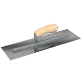 Bon Tool Carbon Steel Square End Finish Trowel - Camel Back Wood Handle by Bon Tool