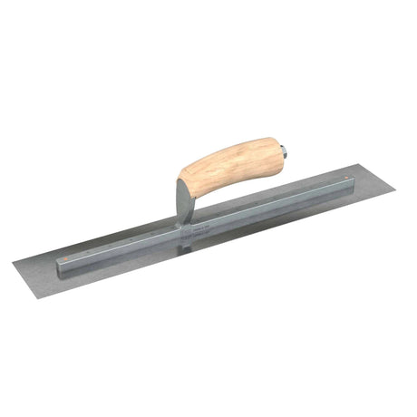 Bon Tool Carbon Steel Square End Finish Trowel - Camel Back Wood Handle by Bon Tool