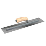 Bon Tool Carbon Steel Square End Finish Trowel - Camel Back Wood Handle by Bon Tool