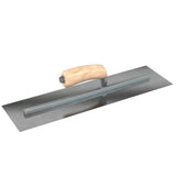Bon Tool Carbon Steel Square End Finish Trowel - Camel Back Wood Handle by Bon Tool