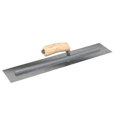 Bon Tool Carbon Steel Square End Finish Trowel - Camel Back Wood Handle by Bon Tool