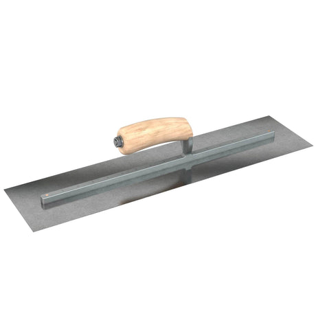 Bon Tool Carbon Steel Square End Finish Trowel - Camel Back Wood Handle by Bon Tool