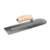 Bon Tool Carbon Steel Square/Round Trowel - Camel Back Wood Handle by Bon Tool