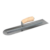 Bon Tool Carbon Steel Square/Round Trowel - Camel Back Wood Handle by Bon Tool