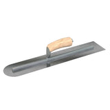 Bon Tool Carbon Steel Square/Round Trowel - Camel Back Wood Handle by Bon Tool