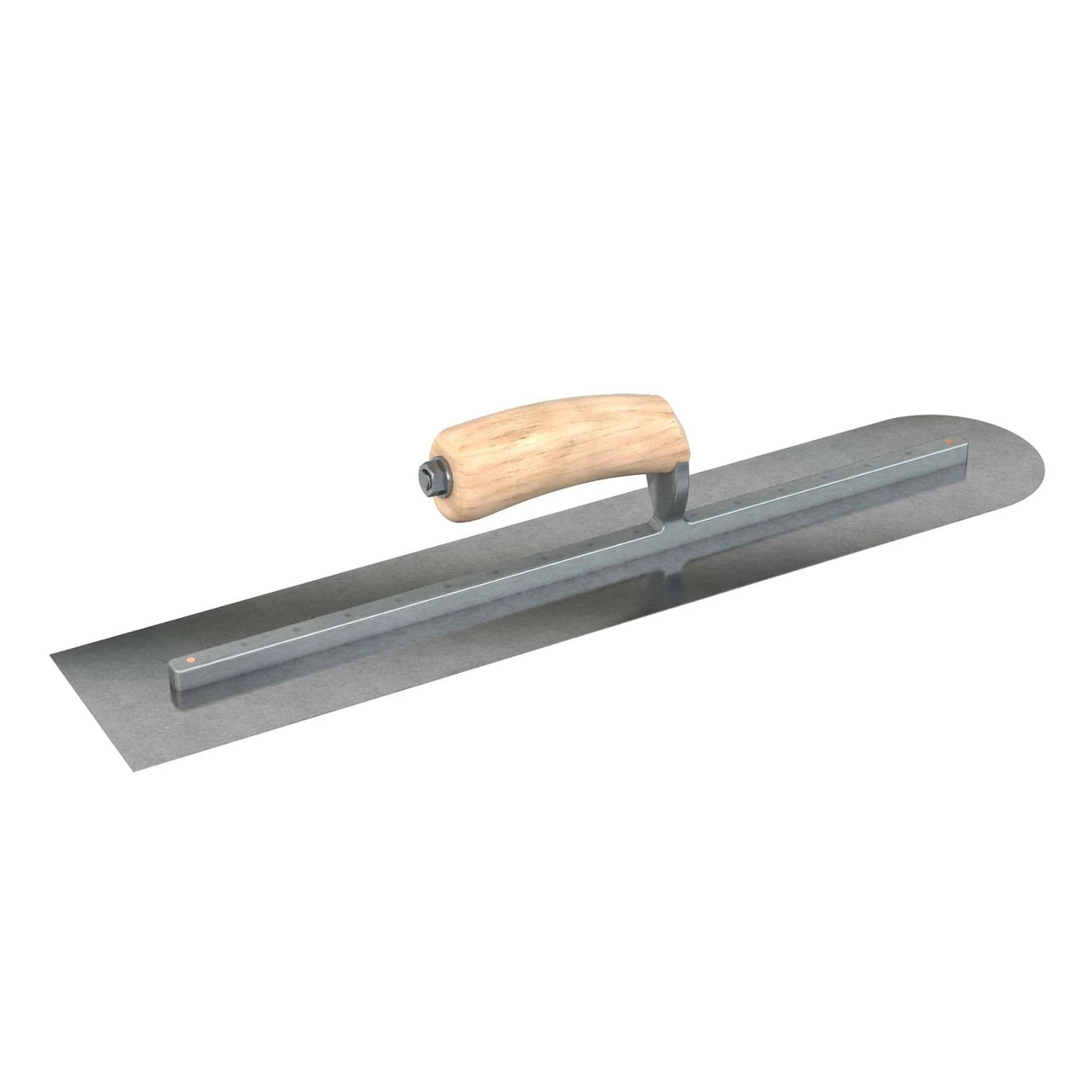 Bon Tool Carbon Steel Square/Round Trowel - Camel Back Wood Handle by Bon Tool