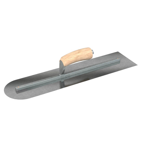 Bon Tool Carbon Steel Square/Round Trowel - Camel Back Wood Handle by Bon Tool