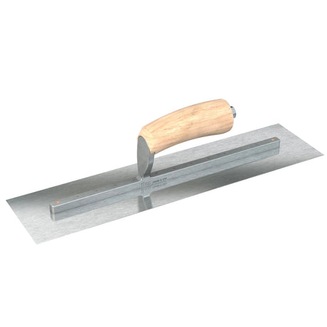 Bon Razor Stainless Steel Finishing Trowel - Square End - Camel Back Wood Handle by Bon Tool