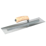 Bon Razor Stainless Steel Finishing Trowel - Square End - Camel Back Wood Handle by Bon Tool