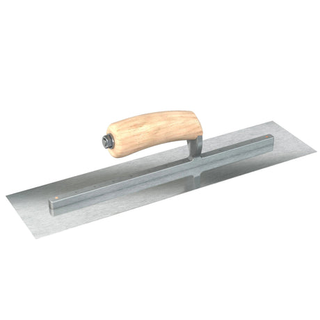 Bon Razor Stainless Steel Finishing Trowel - Square End - Camel Back Wood Handle by Bon Tool