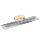 Bon Razor Stainless Steel Finishing Trowel - Square End - Camel Back Wood Handle by Bon Tool