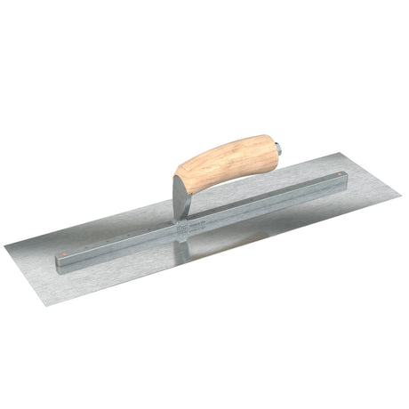 Bon Razor Stainless Steel Finishing Trowel - Square End - Camel Back Wood Handle by Bon Tool