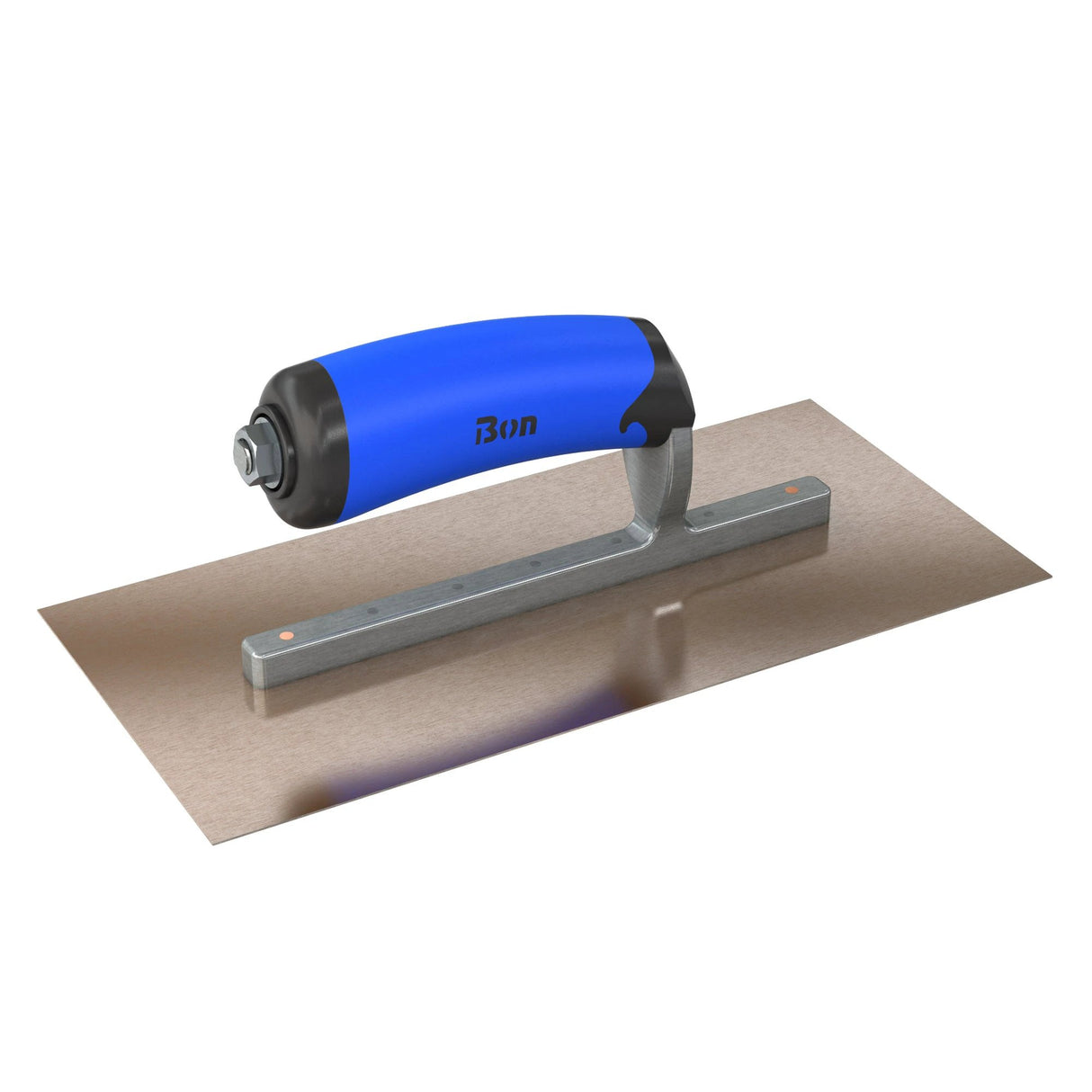 Bon Tool Golden Stainless Steel Square End Finish Trowel - Long Shank - Comfort Wave Handle by Bon Tool
