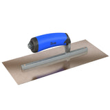 Bon Tool Golden Stainless Steel Square End Finish Trowel - Long Shank - Comfort Wave Handle by Bon Tool