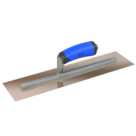 Bon Tool Golden Stainless Steel Square End Finish Trowel - Long Shank - Comfort Wave Handle by Bon Tool