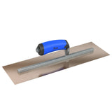 Bon Tool Golden Stainless Steel Square End Finish Trowel - Long Shank - Comfort Wave Handle by Bon Tool
