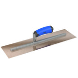 Bon Tool Golden Stainless Steel Square End Finish Trowel - Long Shank - Comfort Wave Handle by Bon Tool