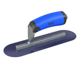 Bon Tool Blue Steel Round End Finish Trowel - Comfort Wave Handle by Bon Tool