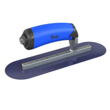 Bon Tool Blue Steel Round End Finish Trowel - Comfort Wave Handle by Bon Tool