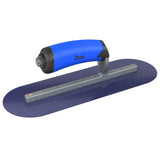 Bon Tool Blue Steel Round End Finish Trowel - Comfort Wave Handle by Bon Tool