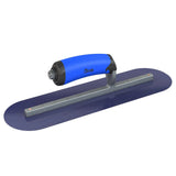 Bon Tool Blue Steel Round End Finish Trowel - Comfort Wave Handle by Bon Tool