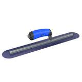 Bon Tool Blue Steel Round End Finish Trowel - Comfort Wave Handle by Bon Tool