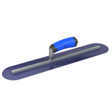 Bon Tool Blue Steel Round End Finish Trowel - Comfort Wave Handle by Bon Tool